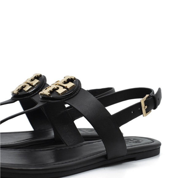 Tory Burch Dillan Sandal Black Size 6.5 - Picture 2 of 14